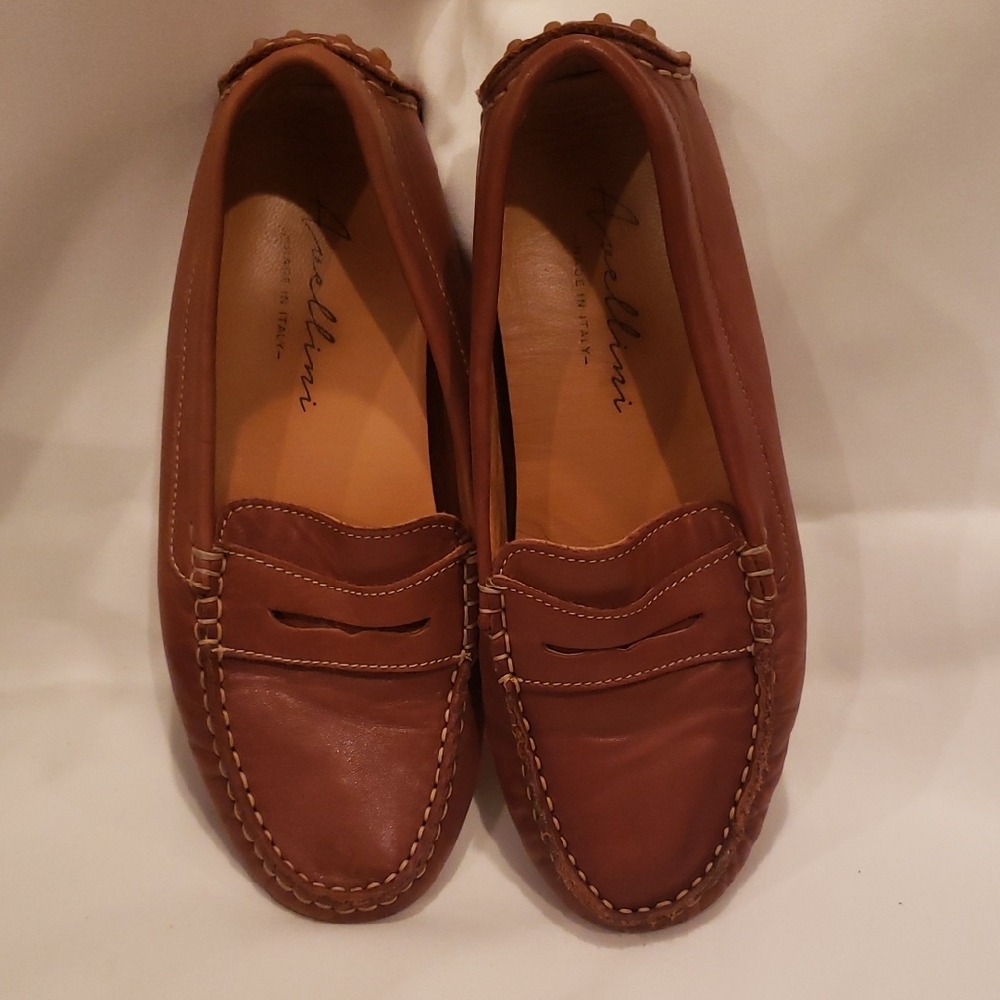 Avellini Women's Brown Leather Loafers